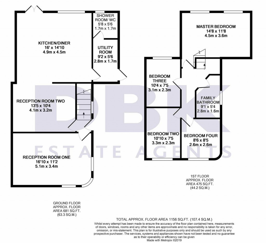 Floorplans For Dunbar Close, Hayes, UB4