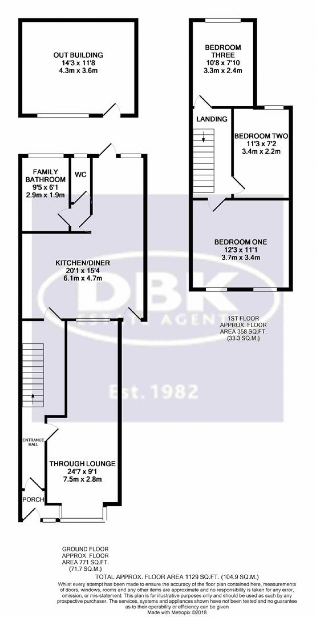 Floorplans For Gordon Road, Southall, UB2