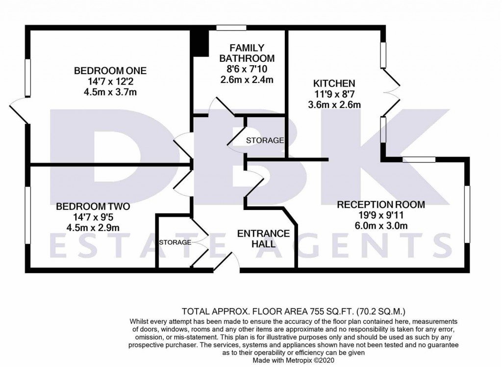 Floorplans For Davis Court, Tivoli Road, Hounslow, TW4