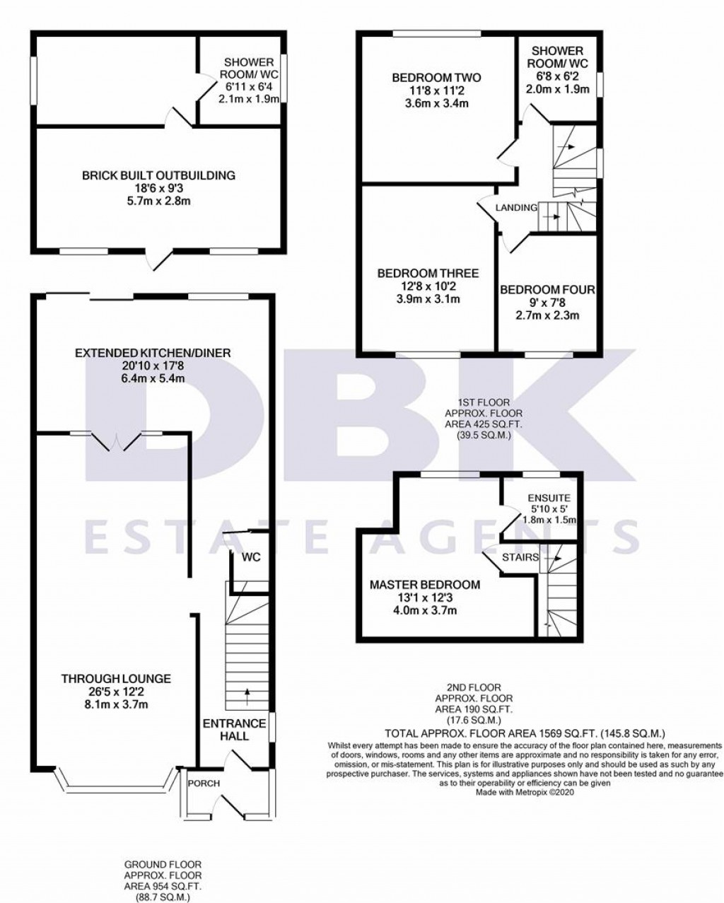 Floorplans For Prospect Close, Hounslow, TW3