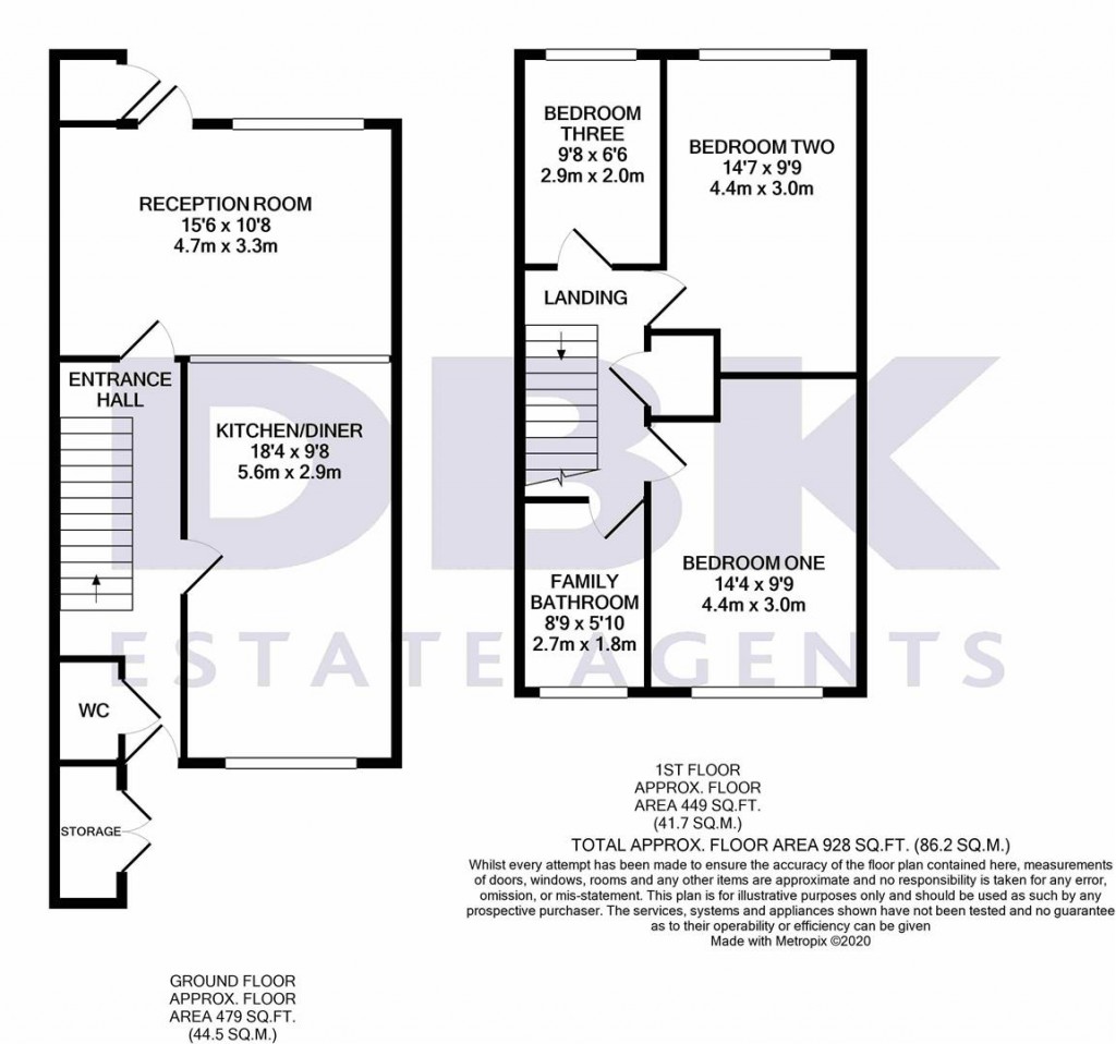Floorplans For Midsummer Avenue, Hounslow, TW4