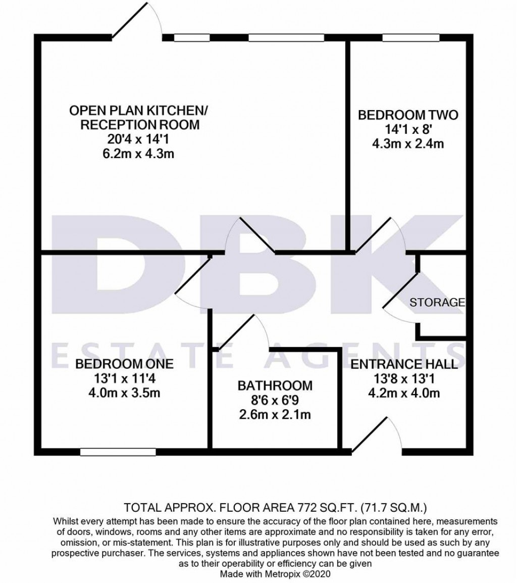 Floorplans For Tryon Apartments, Balfour Road, Hounslow, TW3