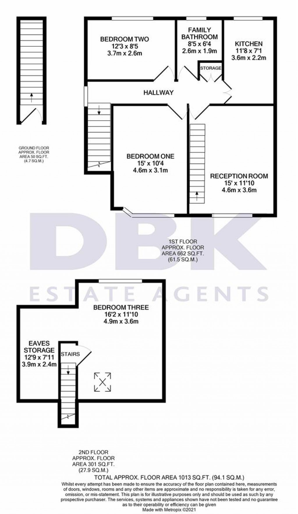 Floorplans For Worthing Road, Heston, TW5