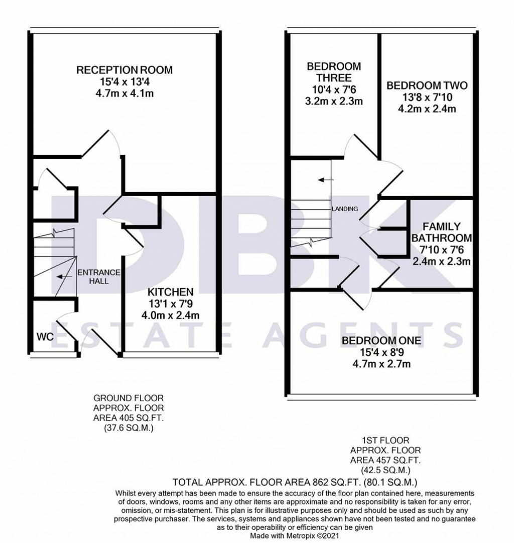 Floorplans For Rothwell House, Biscoe Close, Heston, TW5