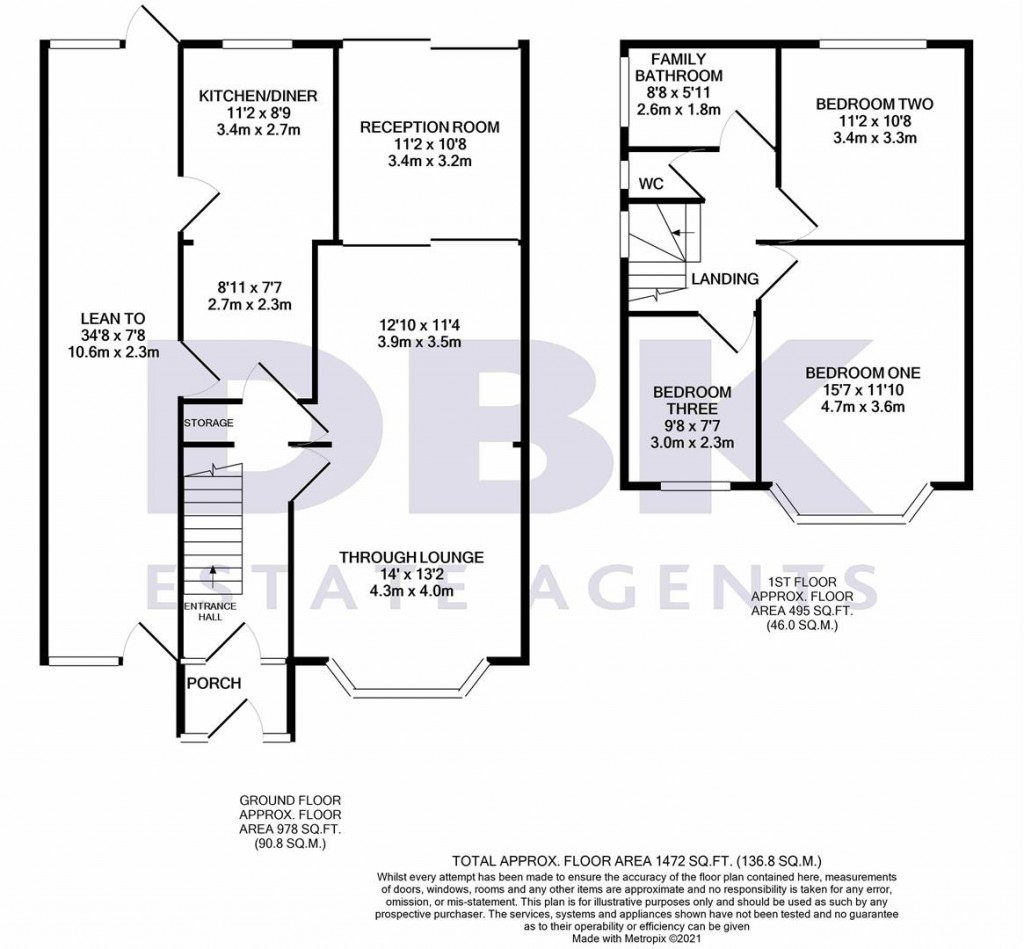 Floorplans For Lampton Avenue, Hounslow, TW3