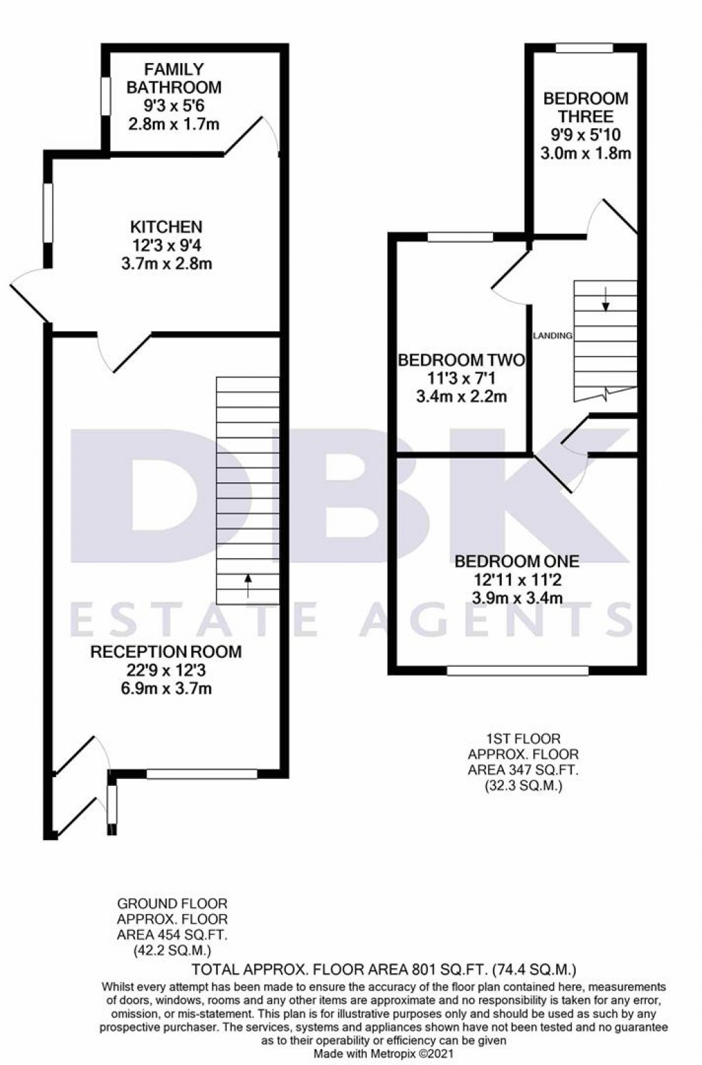 Floorplans For Laburnum Road, Chertsey, KT16