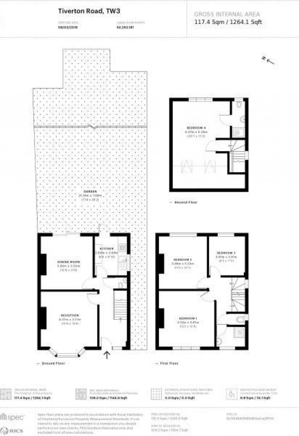Floorplans For Tiverton Road, Hounslow, Middlesex, TW3