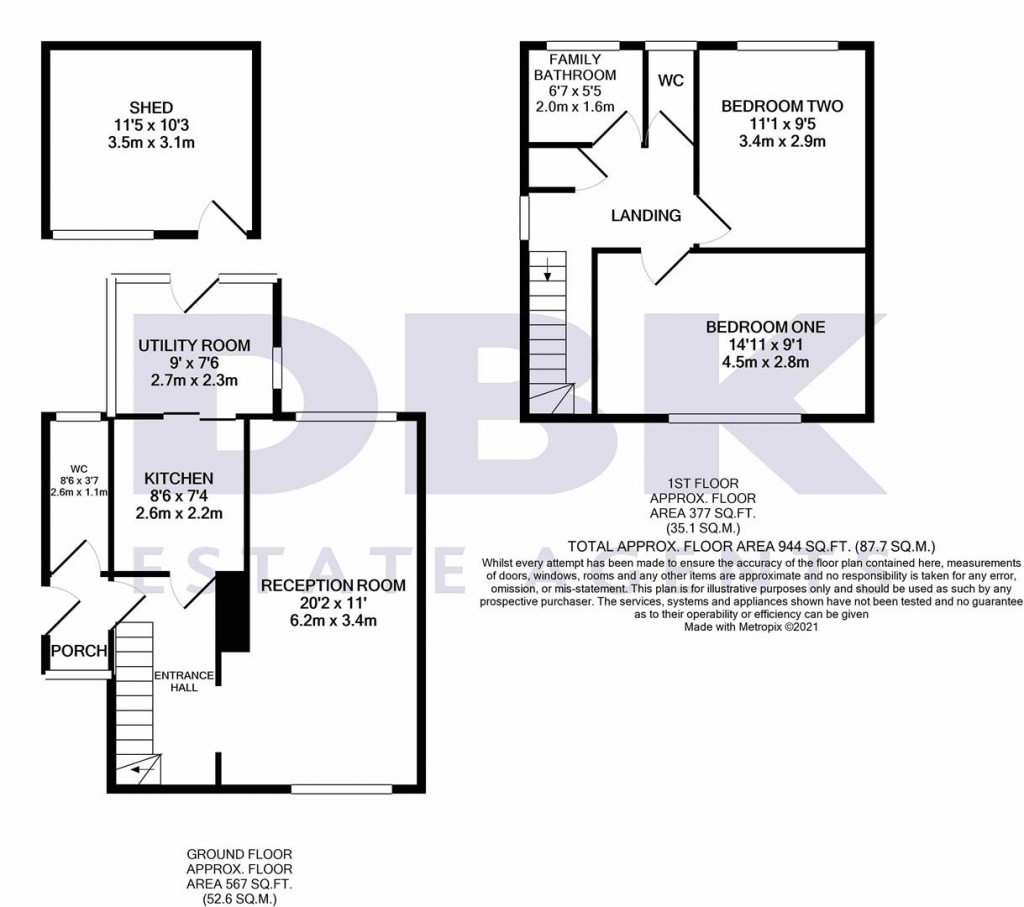 Floorplans For Johnson Road, Heston, TW5