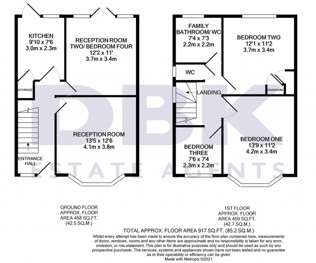 Floorplans For Hounslow Road, Feltham, TW14