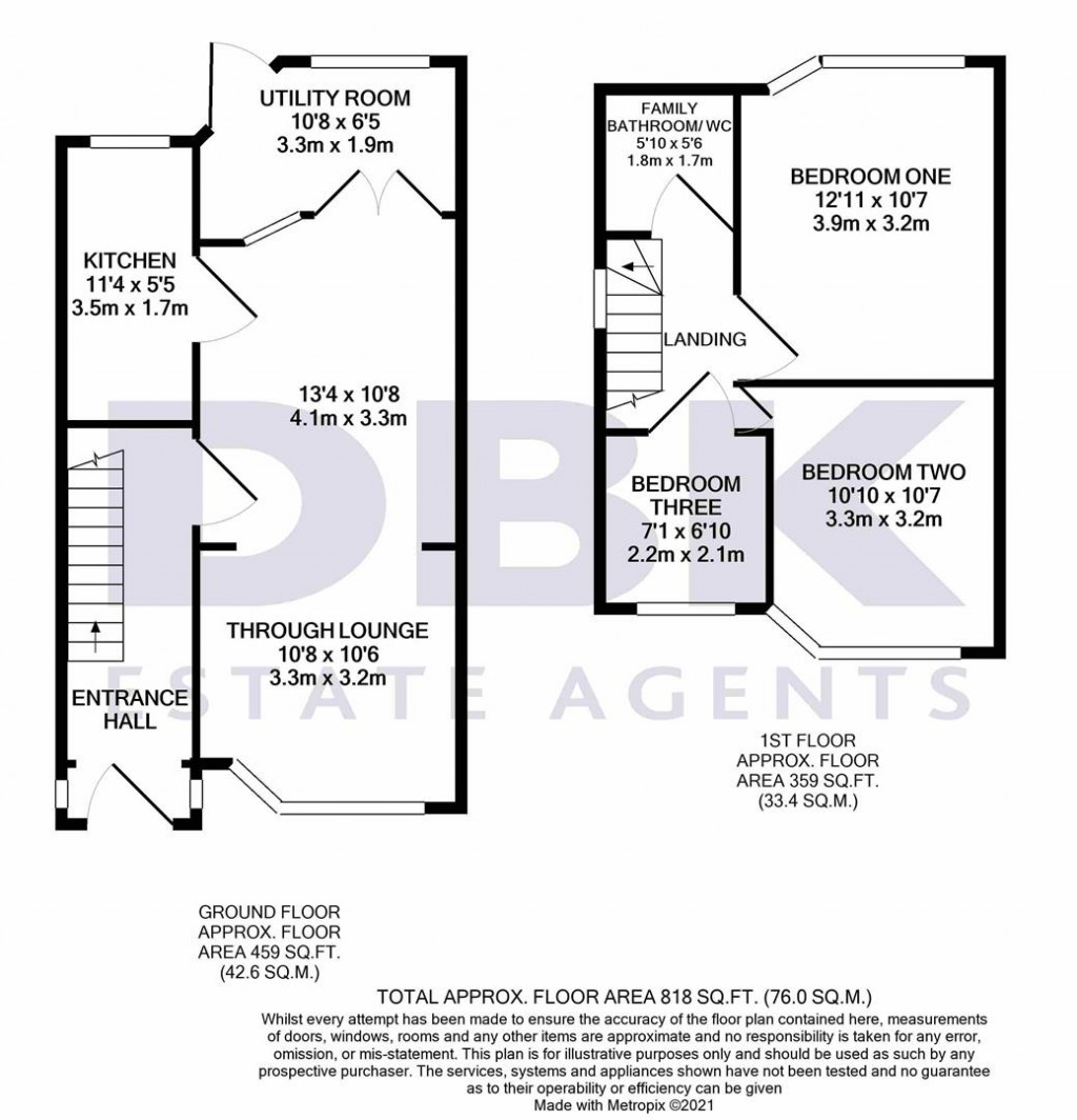 Floorplans For Beeston Way, Feltham, TW14