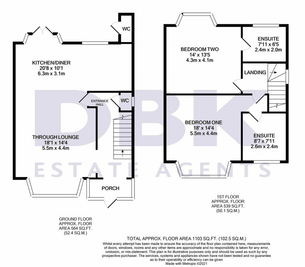 Floorplans For Shelley Crescent, Heston, TW5