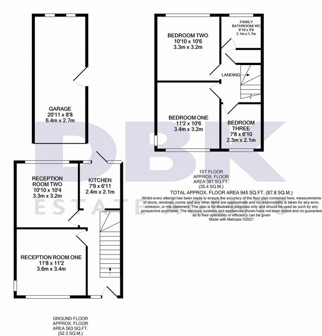 Floorplans For Fern Lane, Heston, TW5