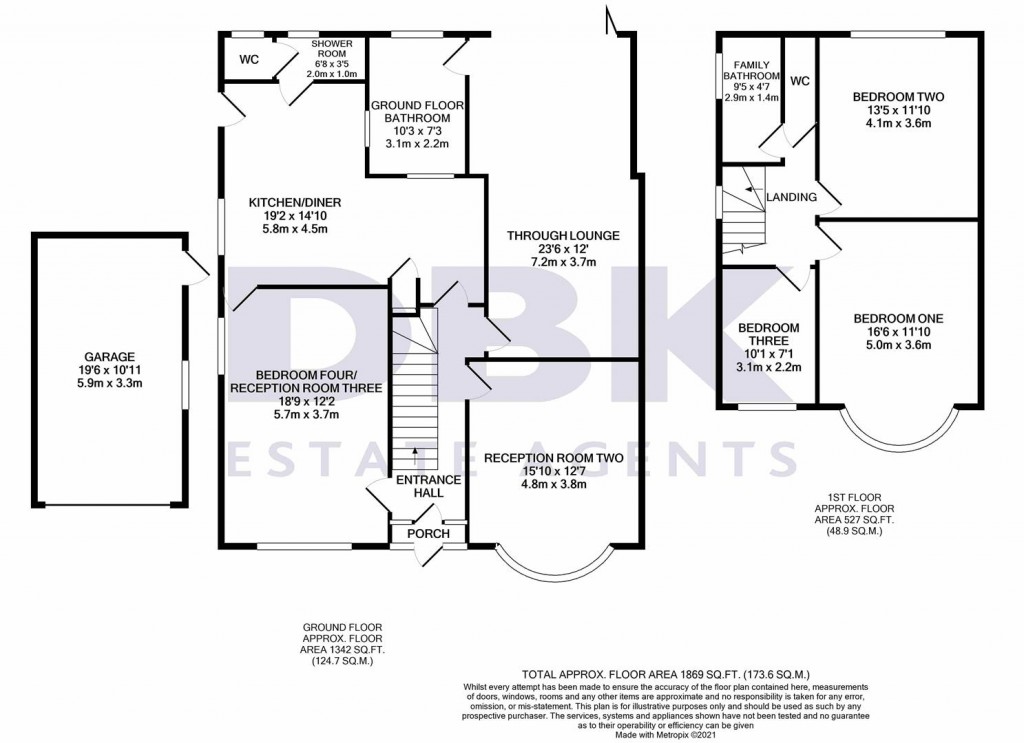 Floorplans For Berwyn Avenue, Hounslow, TW3