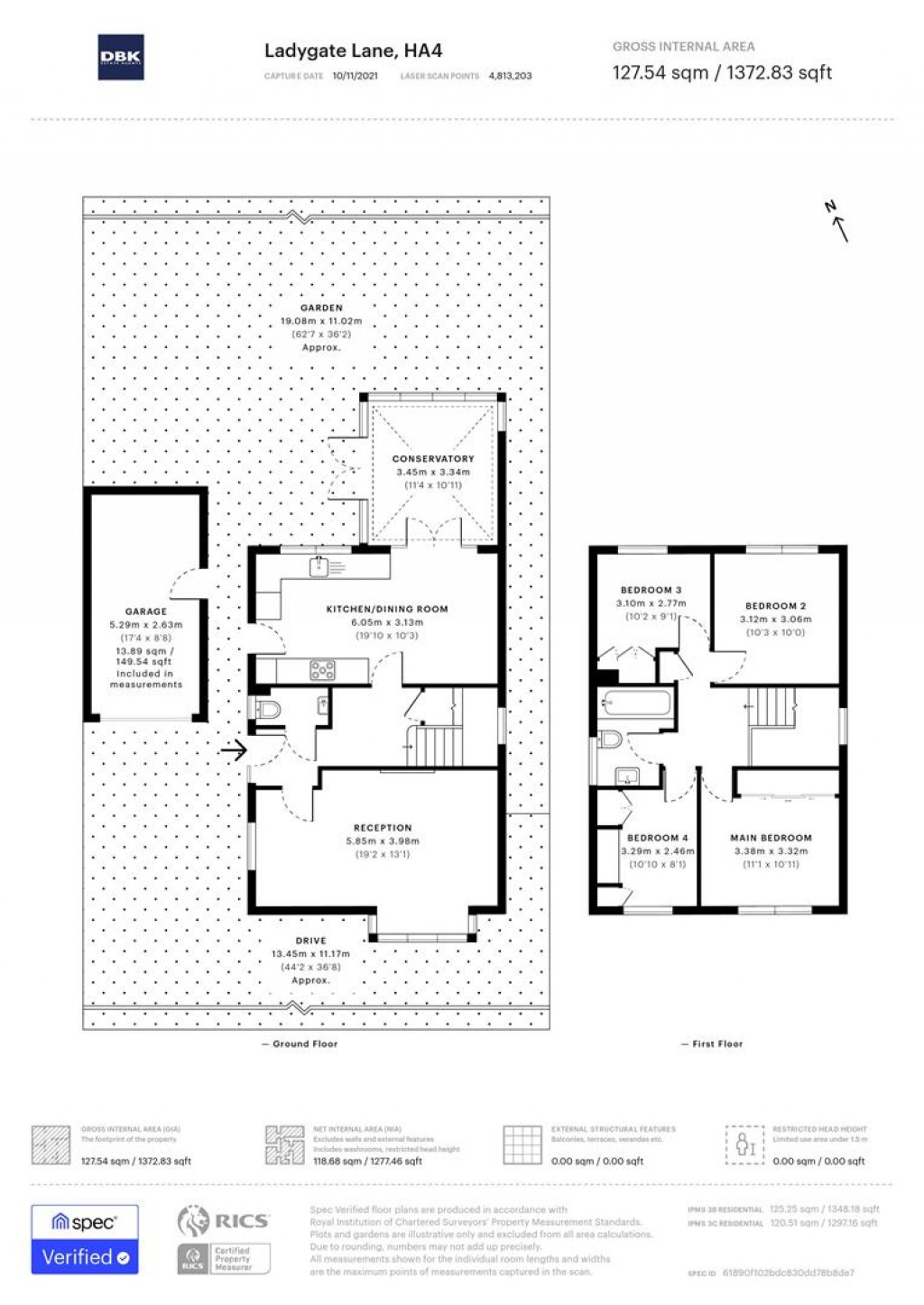 Floorplans For Ladygate Lane, Ruislip, HA4