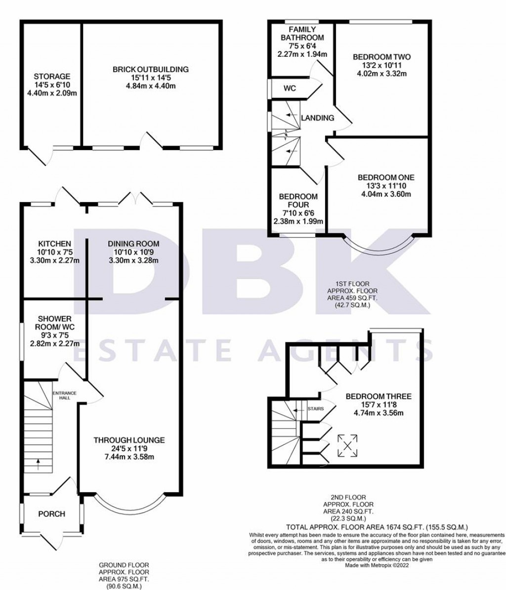 Floorplans For Cambridge Close, Hounslow, TW4