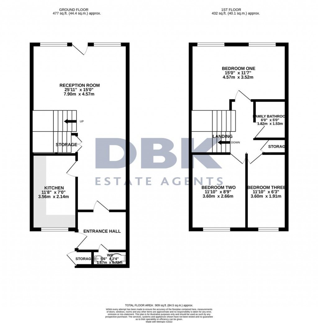 Floorplans For Redwood Estate, Heston, TW5