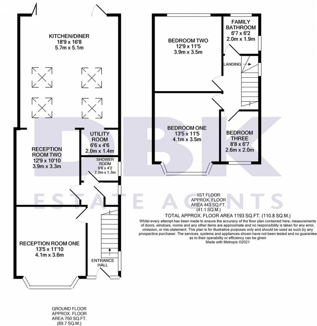 Floorplans For Dene Avenue, Hounslow, TW3