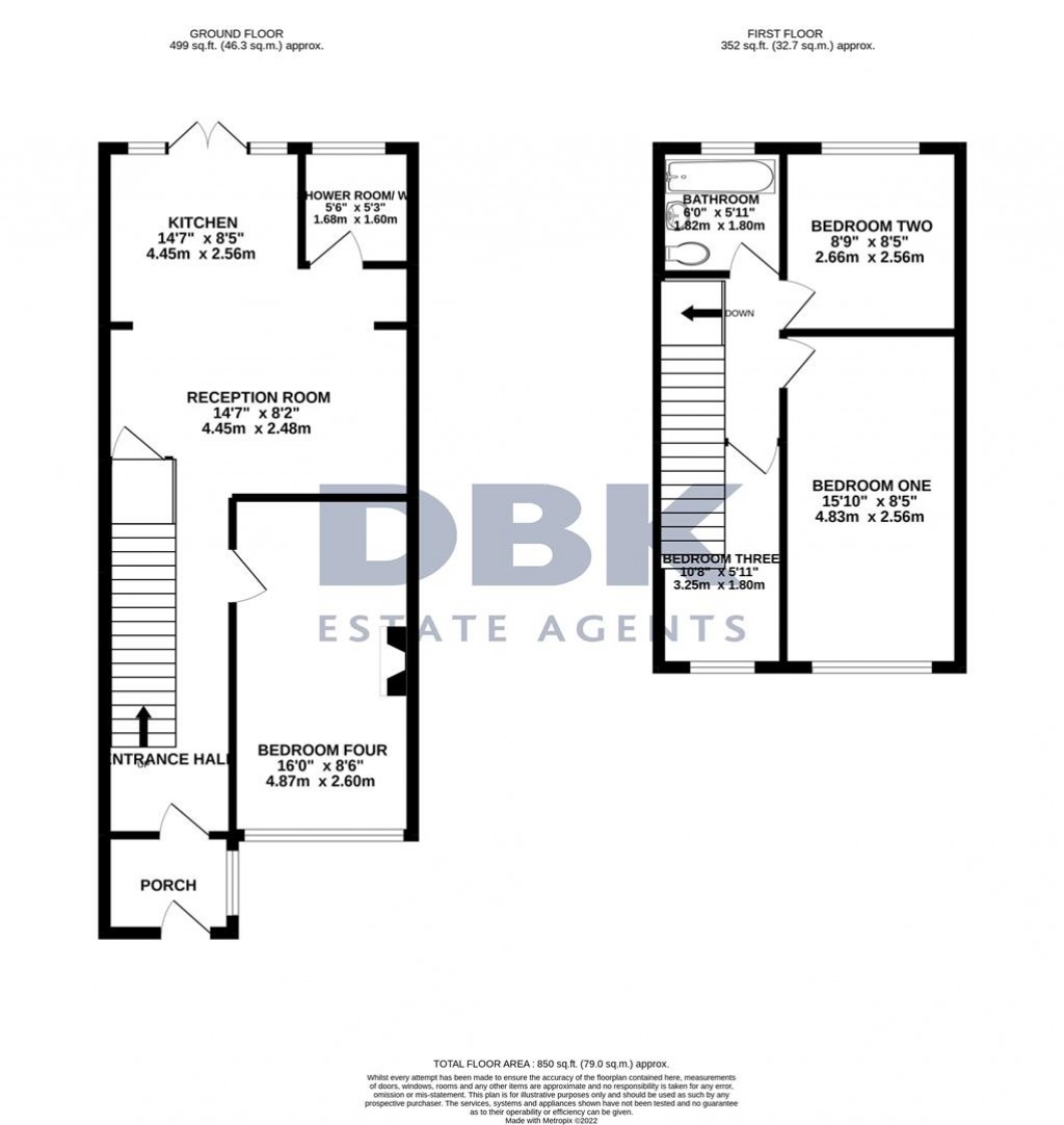 Floorplans For Sutton Hall Road, Heston, TW5