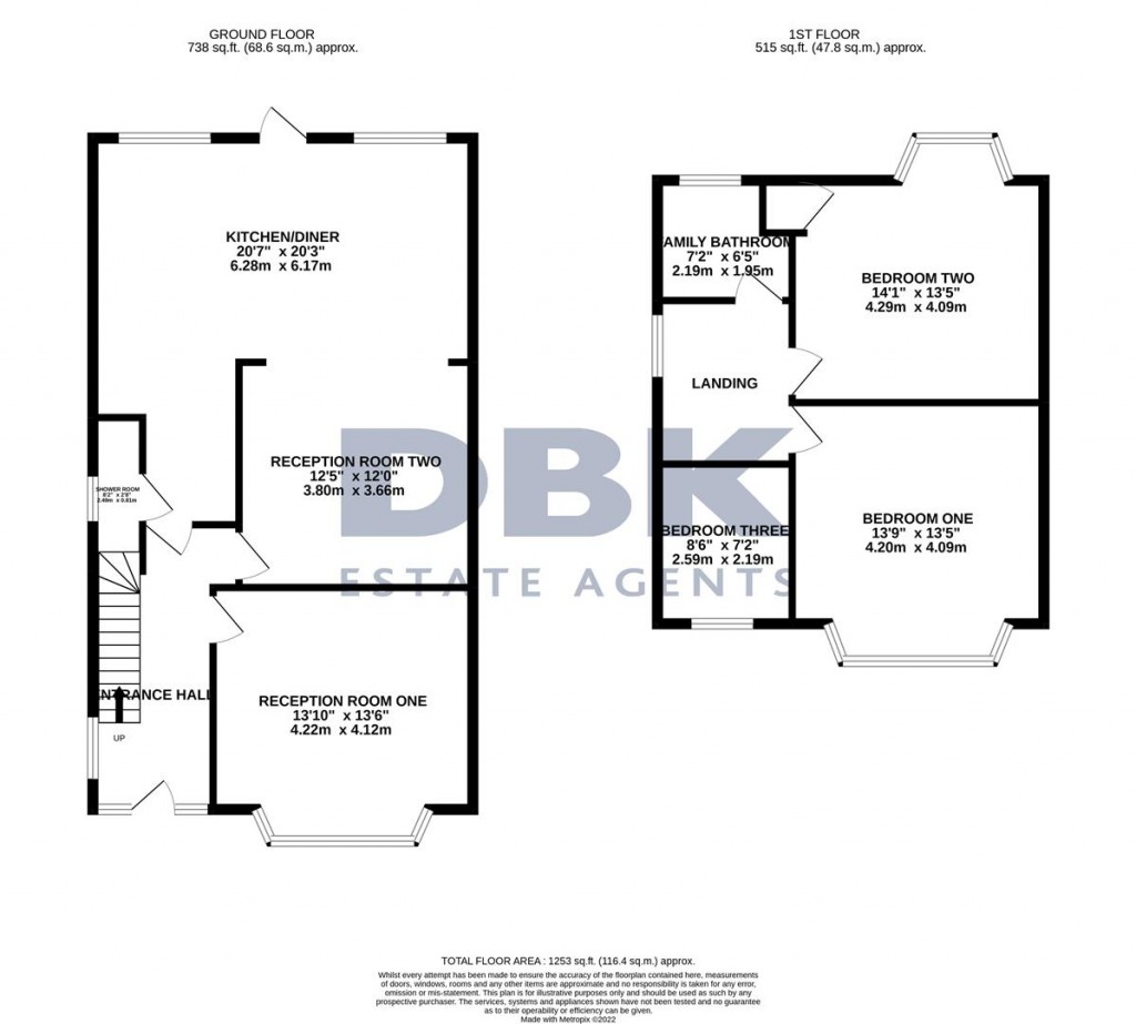 Floorplans For Shelley Crescent, Heston, TW5
