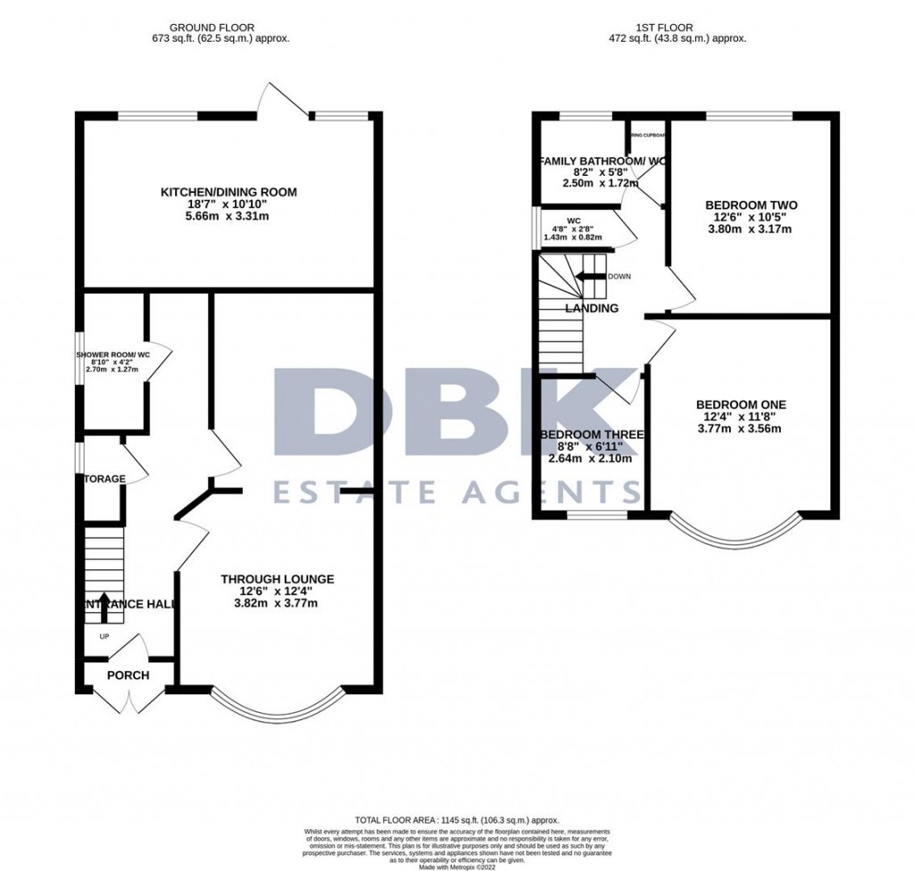 Floorplans For Beverley Avenue, Hounslow, TW4