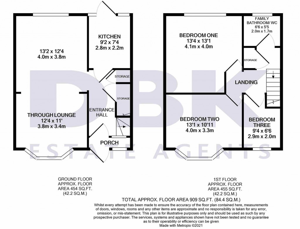 Floorplans For Viola Avenue, Feltham, TW14