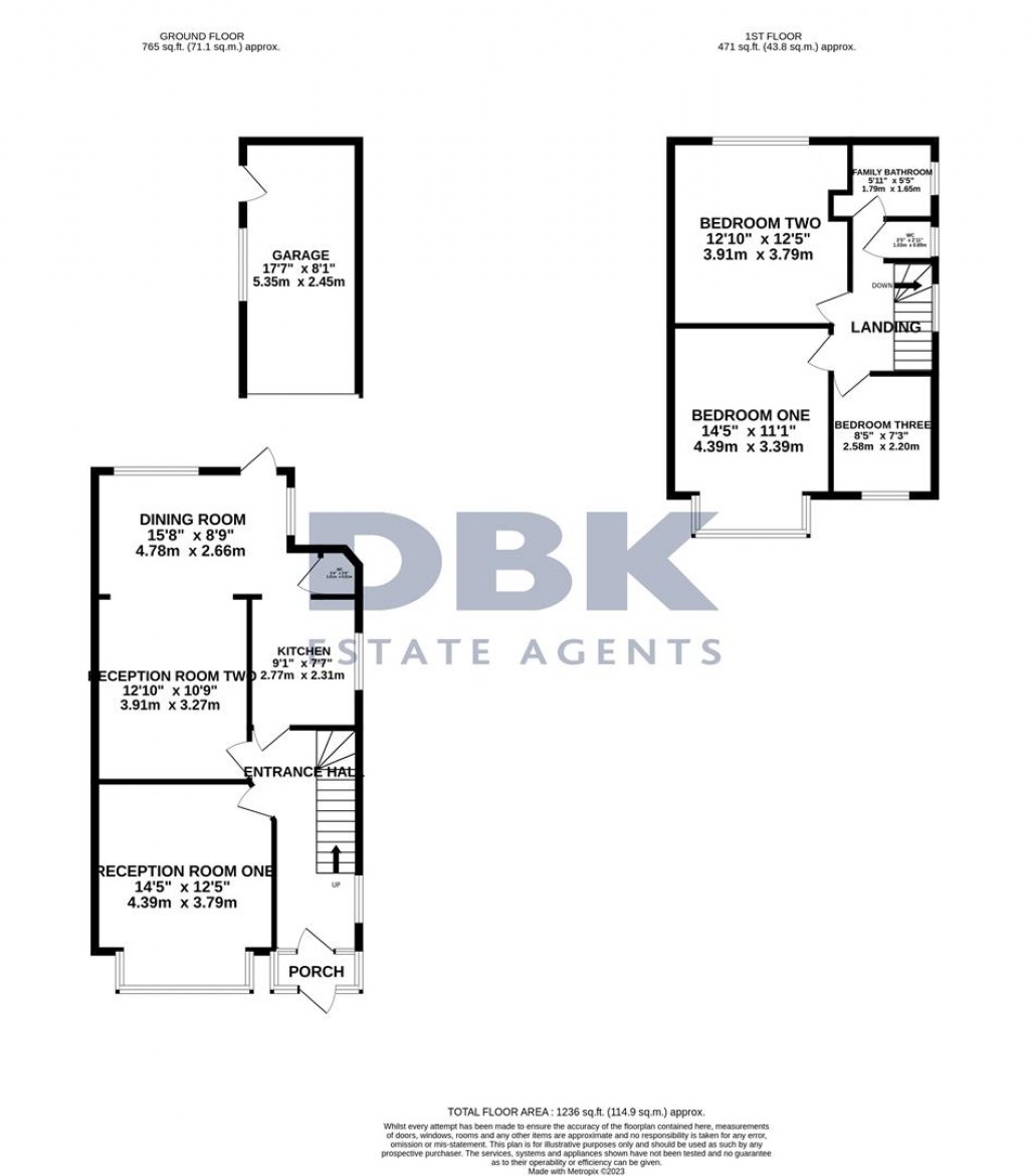 Floorplans For Greencroft Road, Heston, TW5