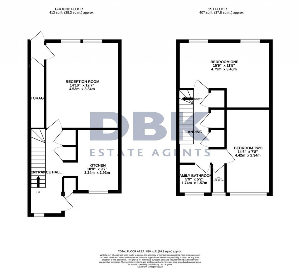 Floorplans For Thorncliffe Road, Norwood Green, UB2