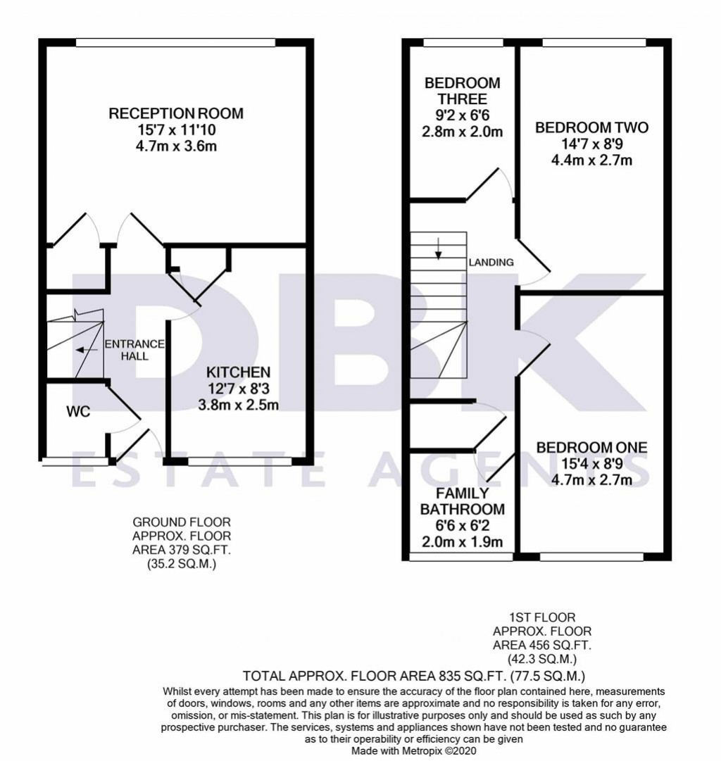 Floorplans For Brendon Court, St. Mary's Avenue North, Norwood Green, UB2