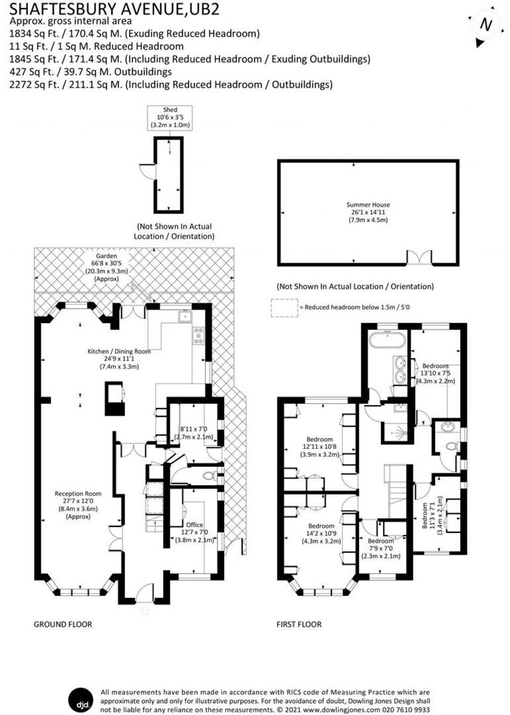 Floorplans For Shaftesbury Avenue, Norwood Green, UB2