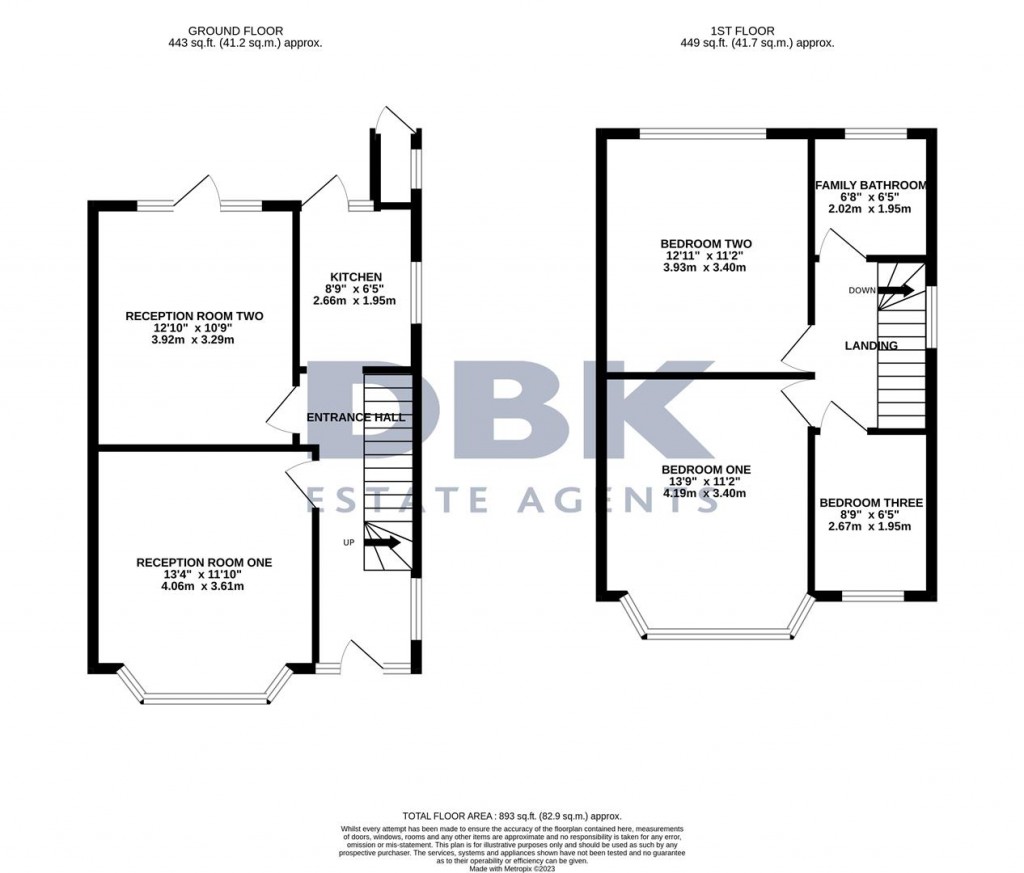 Floorplans For Bulstrode Gardens, Hounslow, TW3