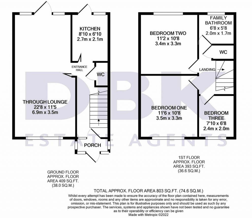 Floorplans For Fern Lane, Hounslow, TW5