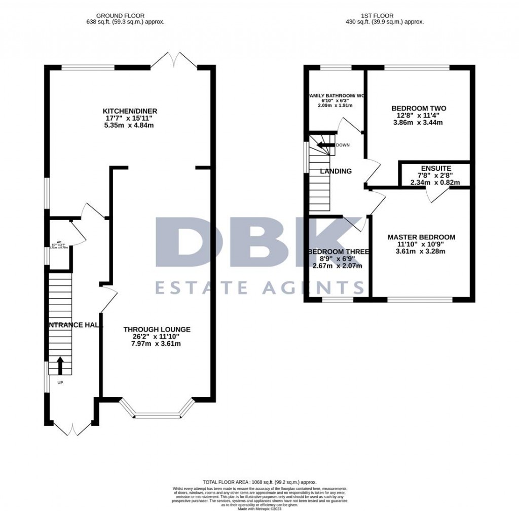 Floorplans For Sutton Square, Heston, Hounslow, Middlesex, TW5