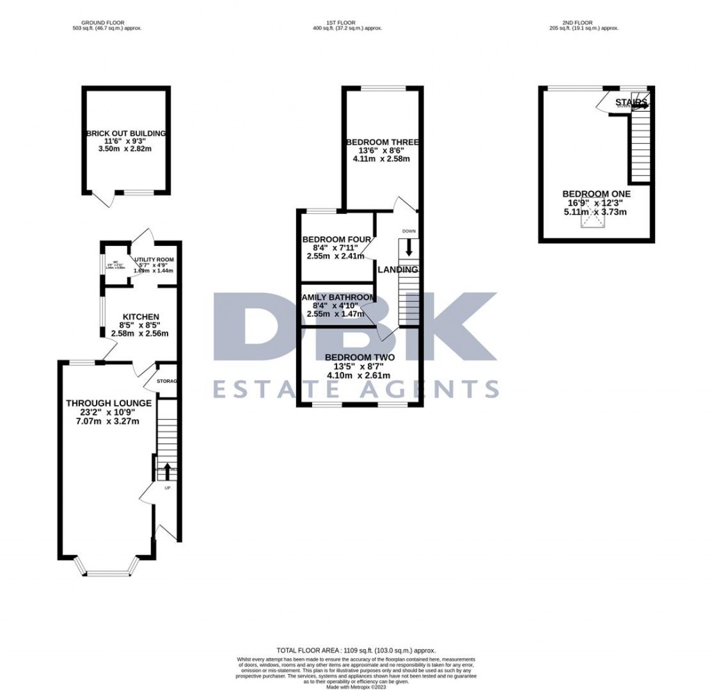 Floorplans For Gordon Road, Southall, UB2