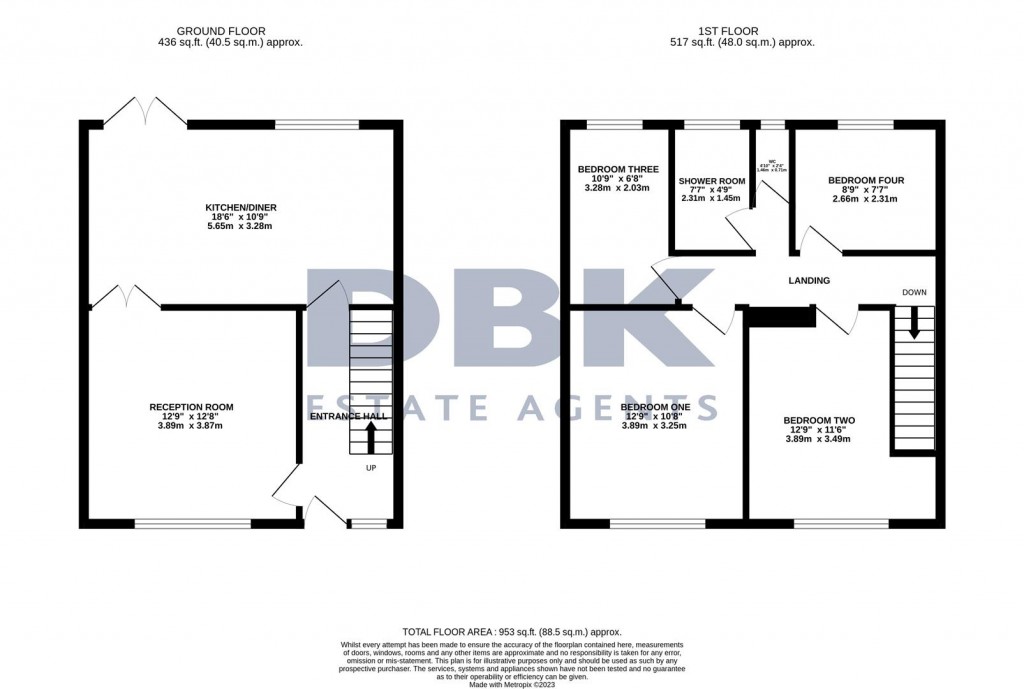 Floorplans For Shannon Close, Norwood Green, UB2