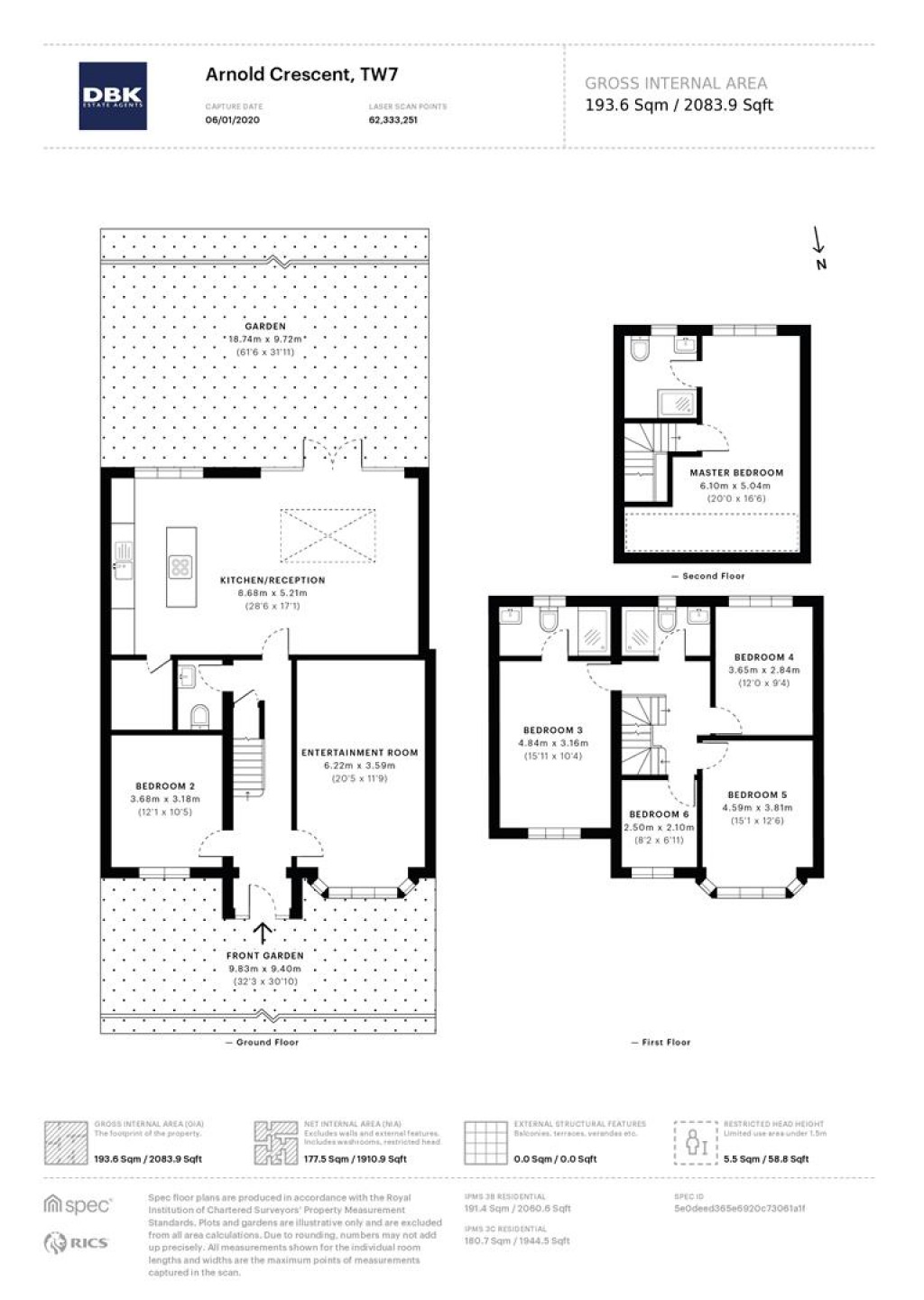 Floorplans For Arnold Crescent, Isleworth, TW7