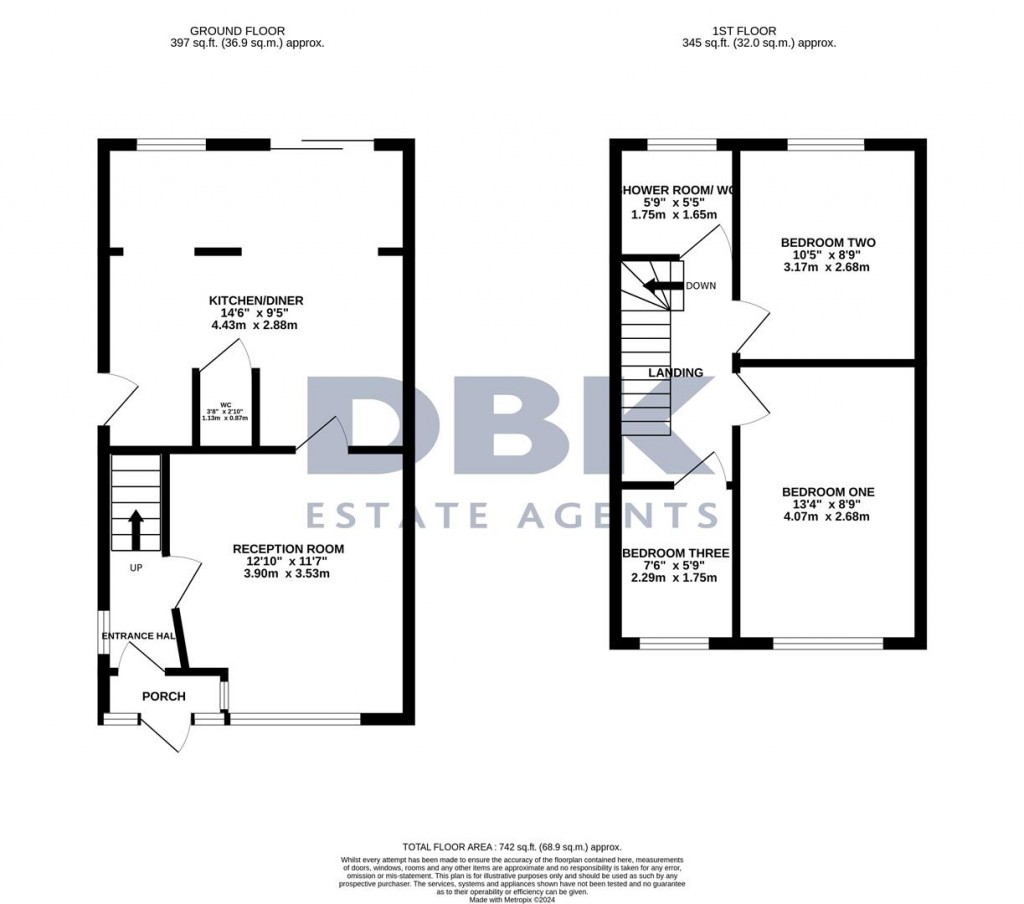 Floorplans For Durham Road, Feltham, TW14
