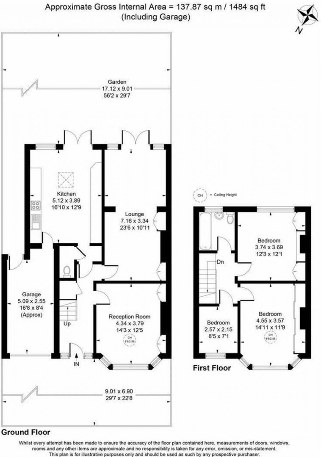 Floorplans For Wimborne Avenue, Norwood Green, UB2