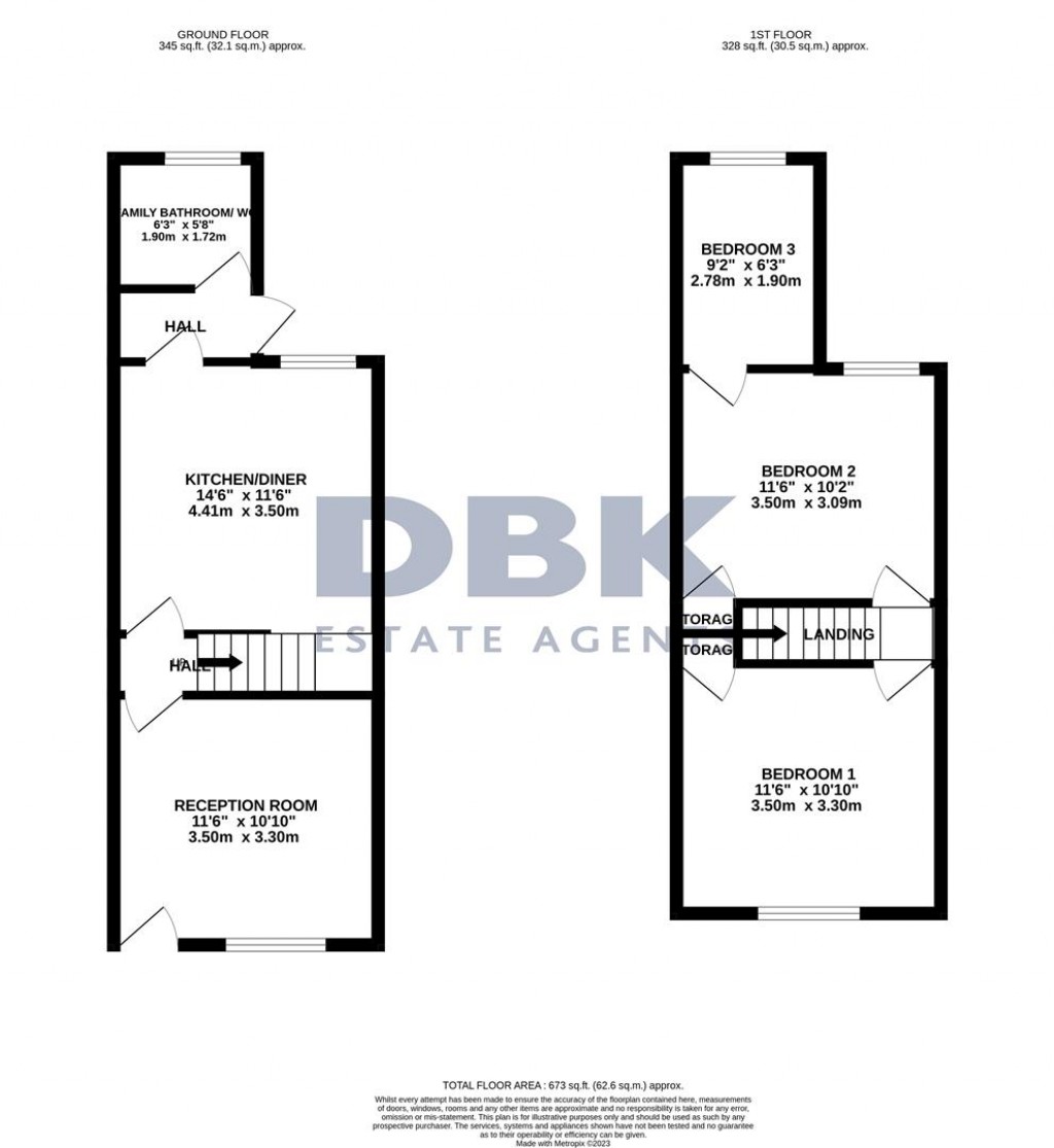 Floorplans For Montague Waye, Southall, UB2