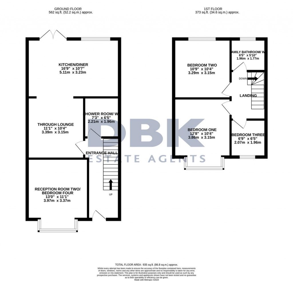 Floorplans For Tachbrook Road, Feltham, TW14