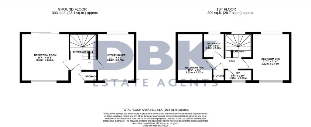 Floorplans For Elsworth Close, Feltham, Middlesex, TW14