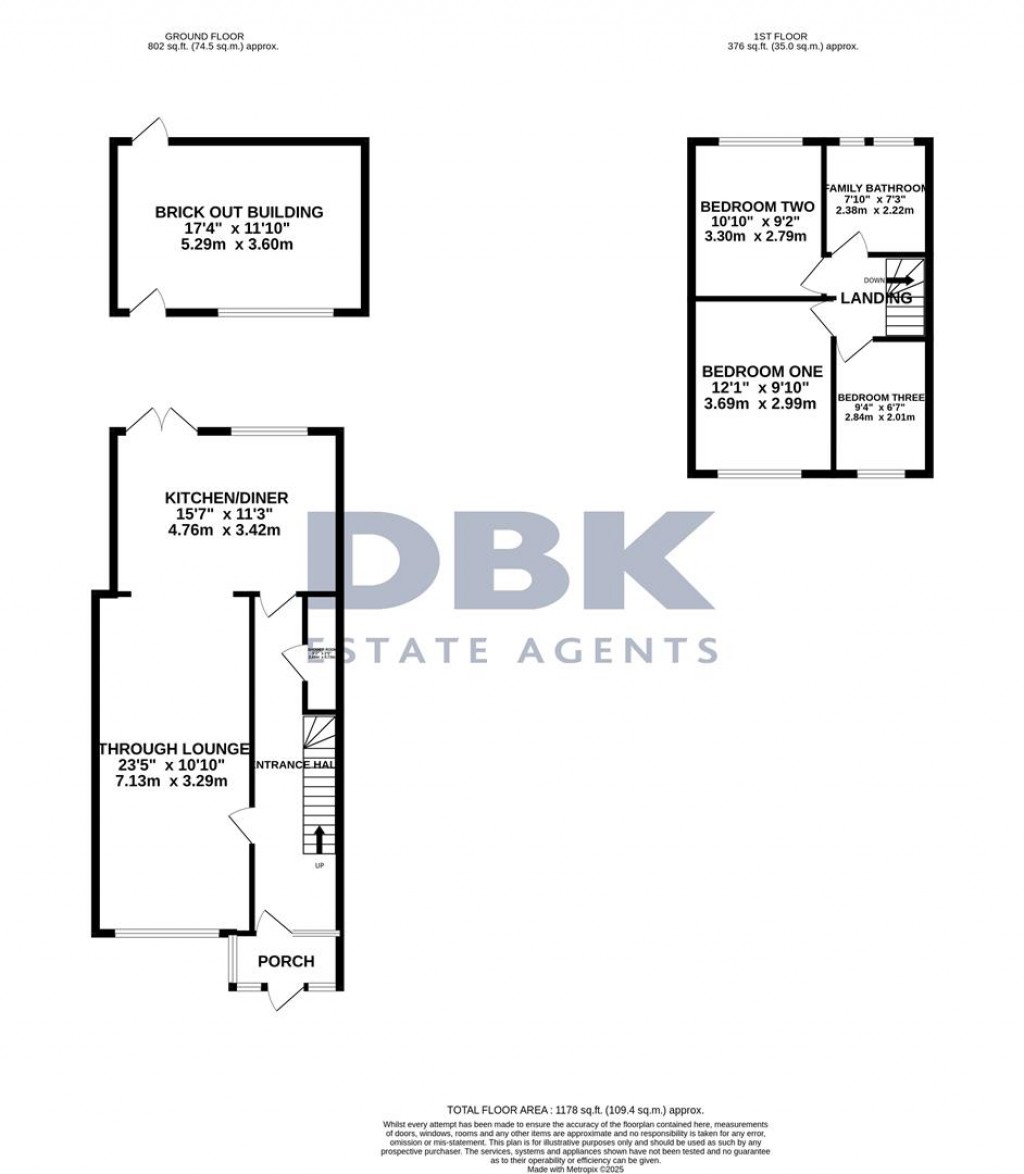 Floorplans For Kingsbridge Road, Norwood Green, UB2