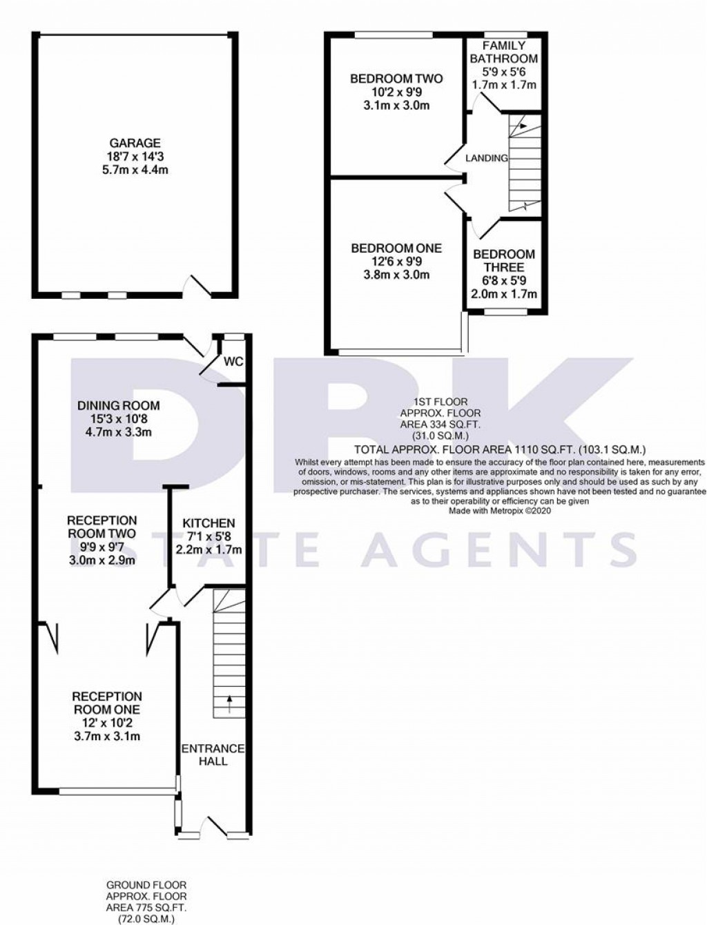 Floorplans For Wentworth Road, Southall, UB2
