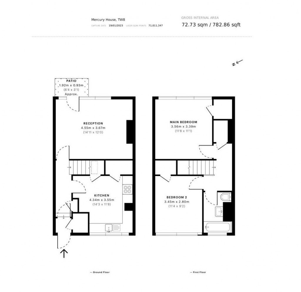 Floorplans For Mercury House, Glenhurst Road, Brentford, TW8