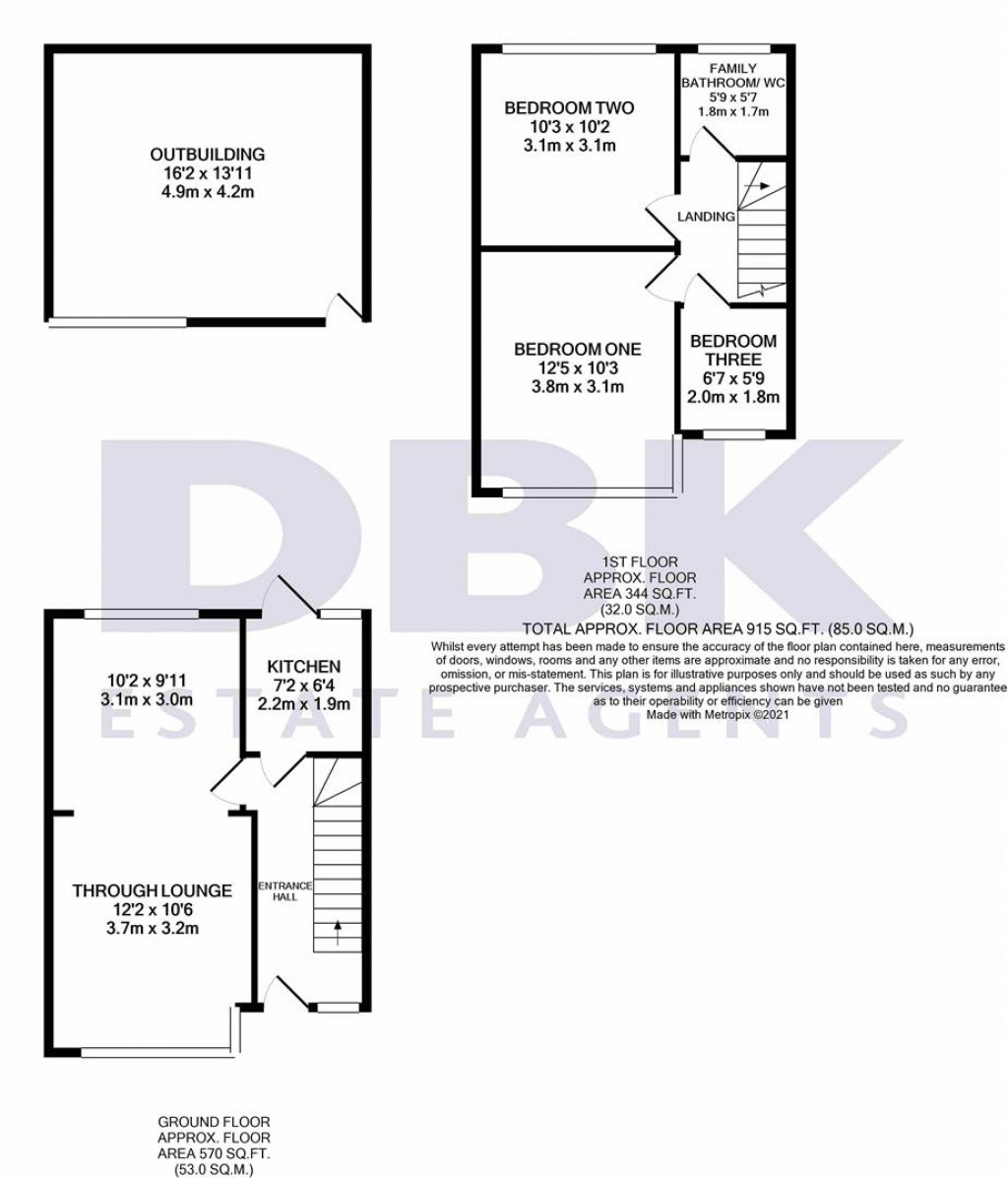 Floorplans For Penbury Road, Norwood Green, Middlesex, UB2