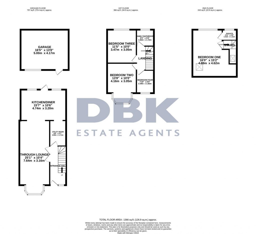 Floorplans For Park Avenue, Southall, UB1