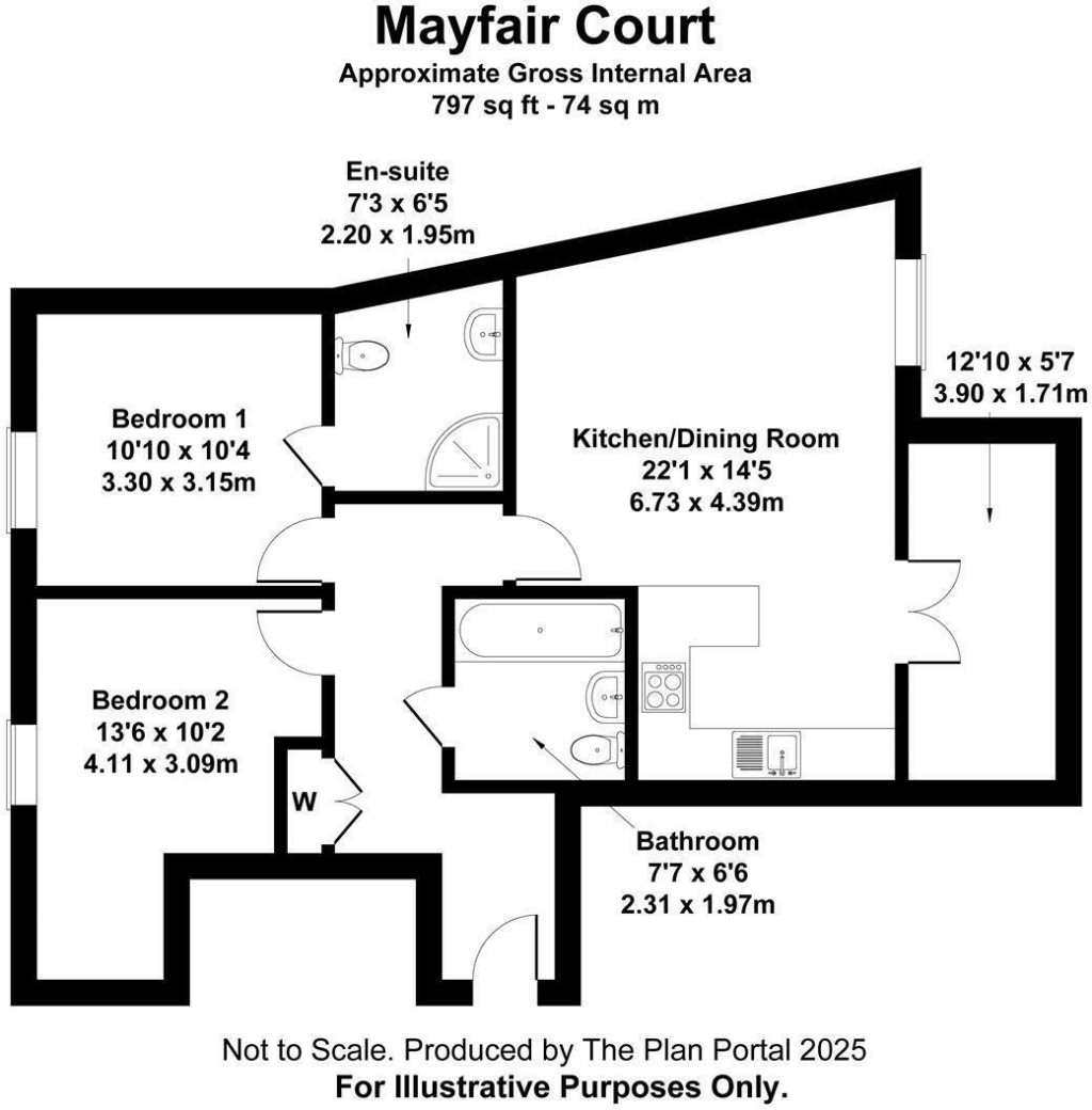 Floorplans For Mayfair Court, Hunting Place, Heston, TW5