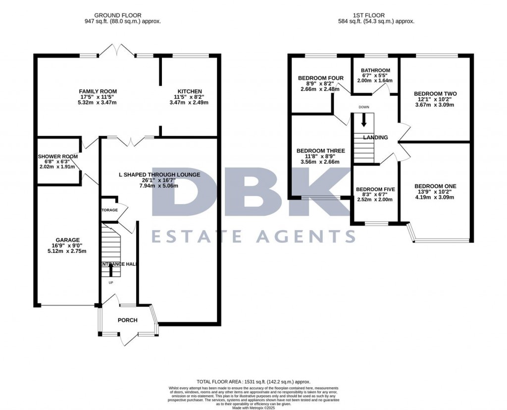 Floorplans For Waxlow Crescent, Southall, UB1