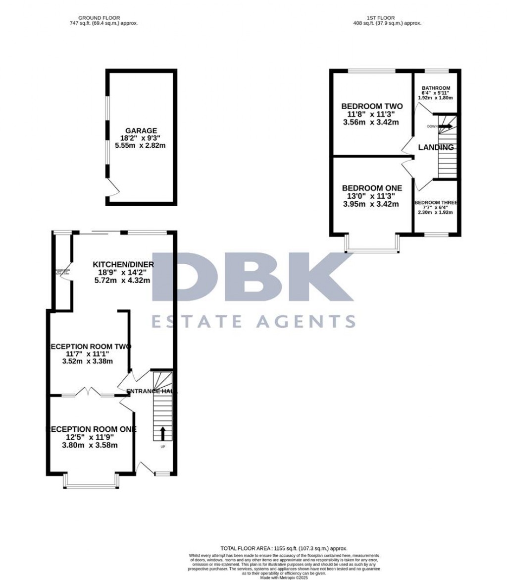 Floorplans For Clevedon Gardens, Cranford, TW5