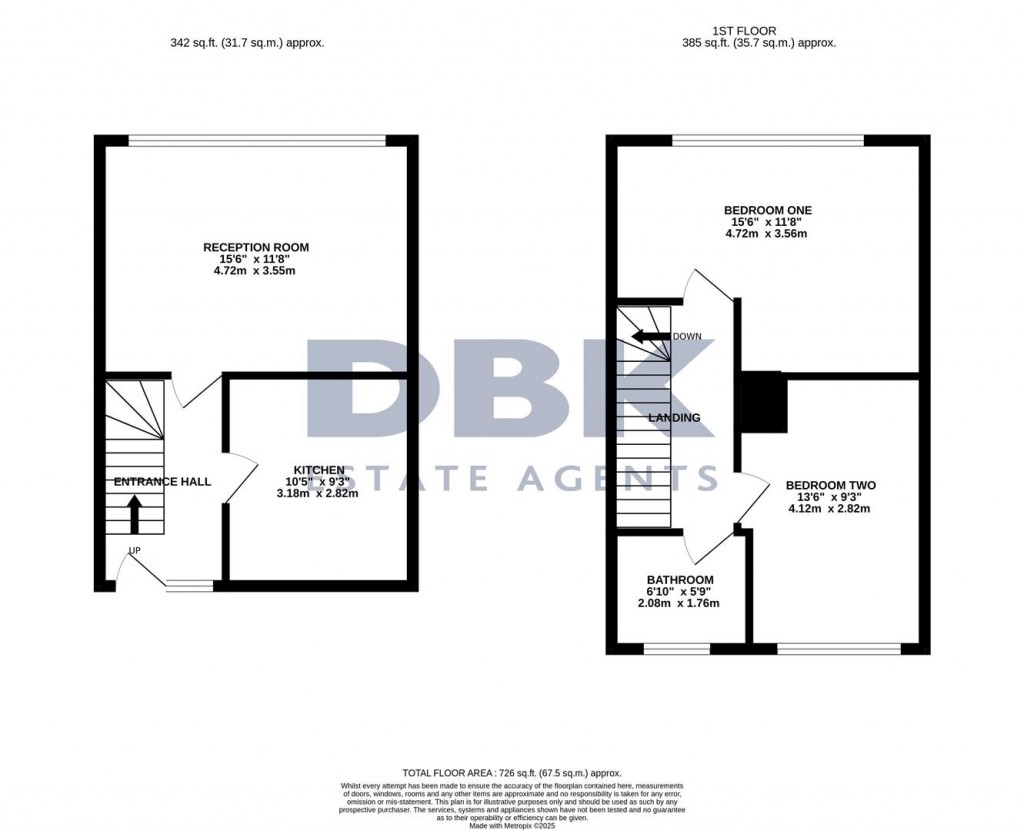 Floorplans For Harlech Gardens, Heston, TW5