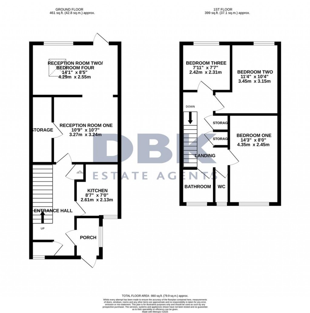 Floorplans For Thorncliffe Road, Norwood Green, UB2